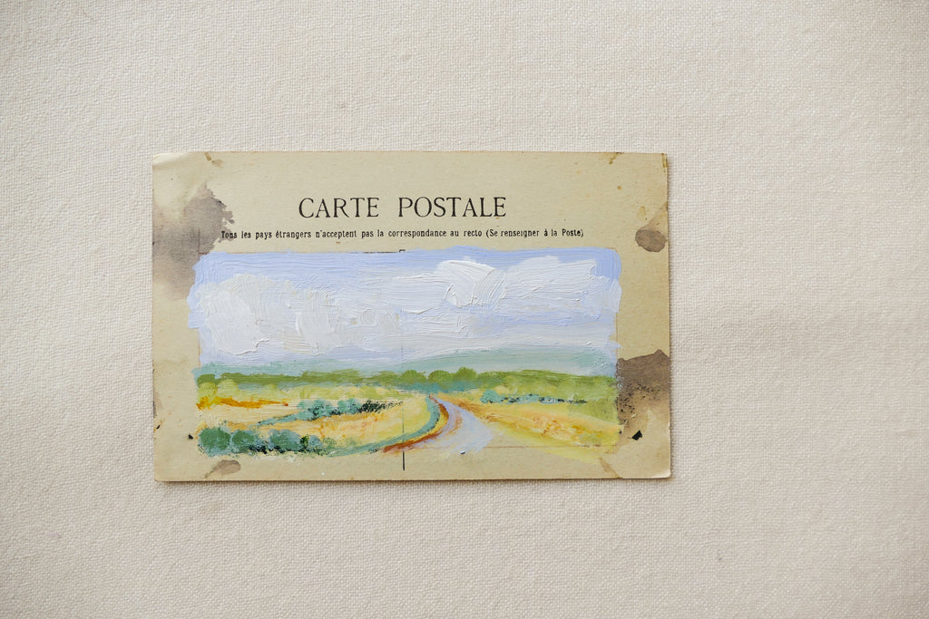 Antique French countryside postcard no. 2