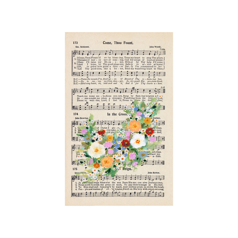 Come Thou Fount hymn floral